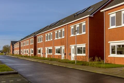 Brand new development of basic public housing Stock Photos