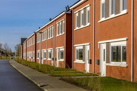 Brand new development of basic public housing Foto stock