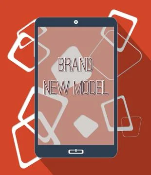Brand new model Stock Illustration