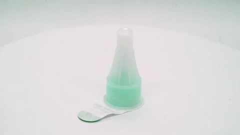 A brand new packaged hypodermic needle for insulin injection. Stock Footage 169368898