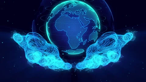 Brand new world. Digital data globe Vidéo 101305492