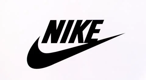 Brand Nike  on computer scree Stock Photos