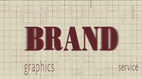 Brand oriented words Stock Footage 59854152