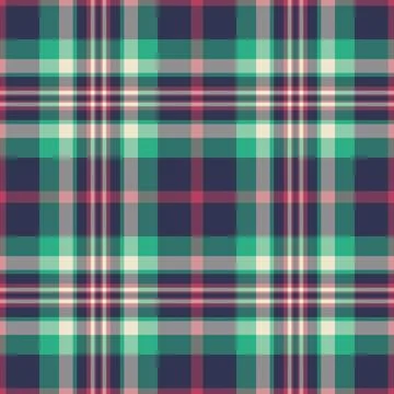 Brand pattern texture seamless, ornate vector check fabric. Kid plaid backg.. Stock Illustration