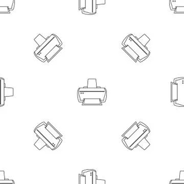 Brand printer pattern seamless vector Stock Illustration