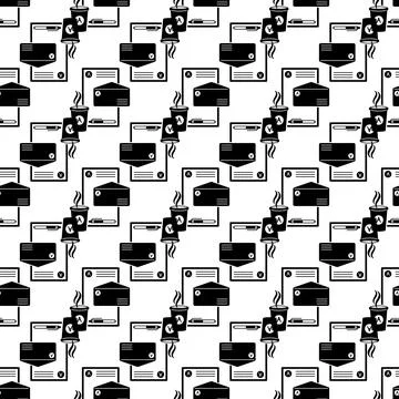 Brand product pattern seamless vector Stock Illustration