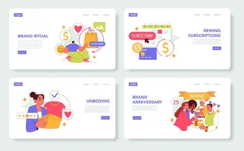 Brand Ritual. Flat Vector Illustration Stock Illustration