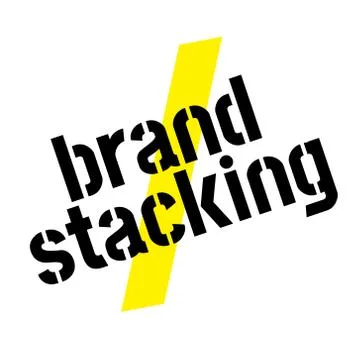 Brand stacking stamp on white Stock Illustration