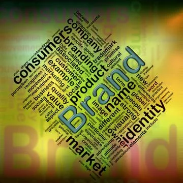 'brand' wordcloud Stock Illustration