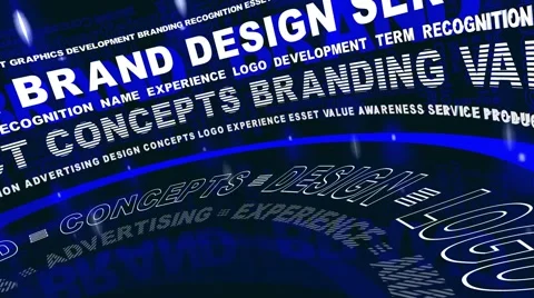 Brand words in motion Stock Footage 59853980