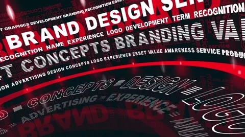 Brand words in motion Stock Footage 59854081