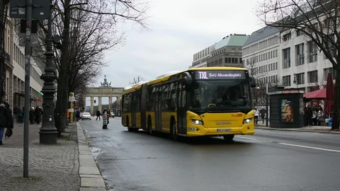 The Brandeburg Gate in Berlin. Video stock 101092086