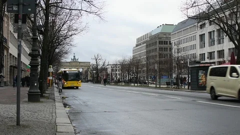 The Brandeburg Gate in Berlin. Video stock 101092097