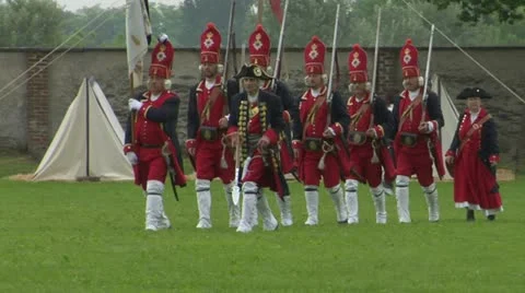 Brandeburg grenadier 01 Stock Footage 11140357