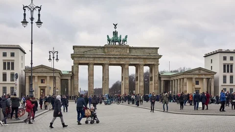 Brandeburg Tor Time lapse  Video stock 101464439