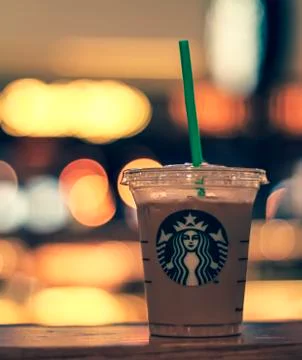 Branded coffee cup Stock Photos