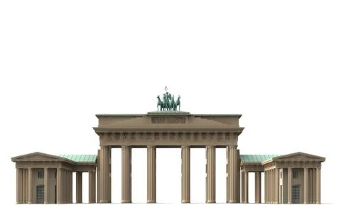 Brandenburg gate 1 Stock Illustration