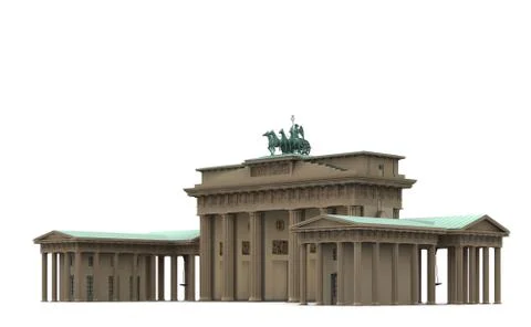 Brandenburg gate 2 Illustrazione stock