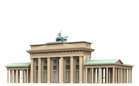 Brandenburg gate 3 Illustrazione stock