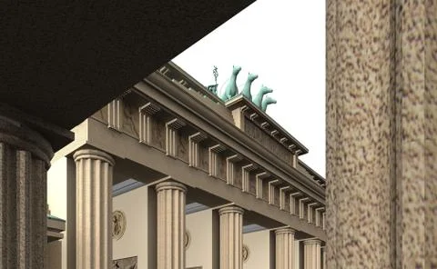 Brandenburg gate 4 Stock Illustration