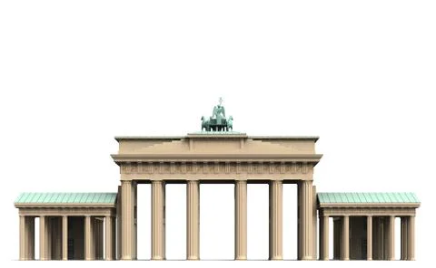 Brandenburg gate 6 Illustrazione stock