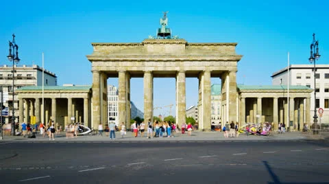 Brandenburg gate berlin Stock Footage 25491142