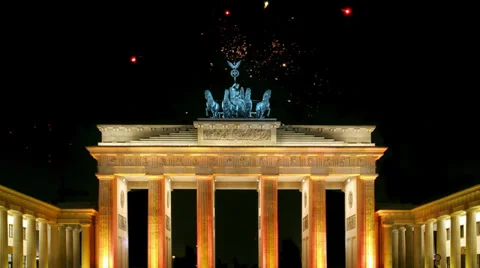 Brandenburg Gate, Berlin Stock Footage 33784122