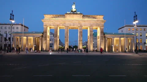 Brandenburg Gate, Berlin, Germany Stock Footage 26792363
