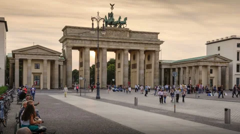 Brandenburg Gate, Berlin, Germany Stock Footage 28611703