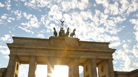 Brandenburg Gate, Berlin, Germany Stock Footage 35049077