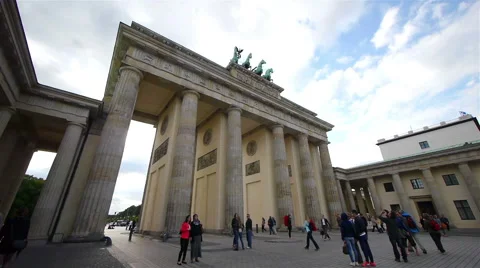 Brandenburg Gate, Berlin, Germany Stock Footage 43251441