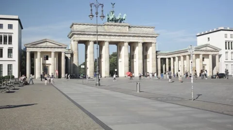 Brandenburg Gate, Berlin, Germany Stock Footage 67185128