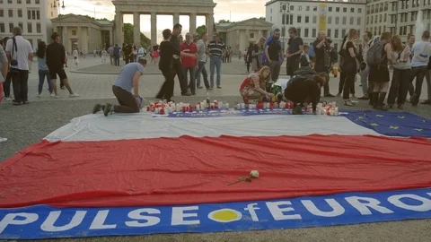 The Brandenburg Gate in Berlin, Germany. Stock Footage 79535398