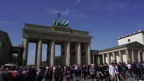 Brandenburg Gate, Berlin, Germany Stock Footage 89422035