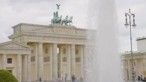 The Brandenburg Gate in Berlin, Germany Stock Footage 158070245