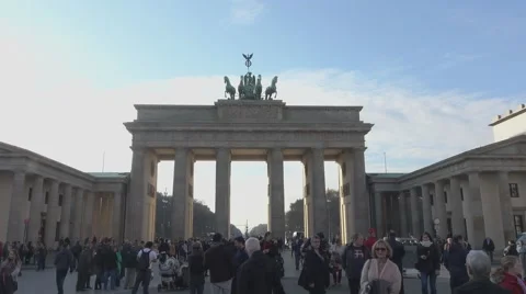 Brandenburg Gate Berlin at Paris square Stock Footage 56947711
