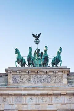 Brandenburg gate in Berlin. Stock Photos