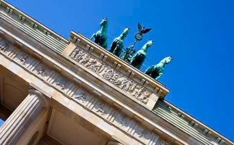 Brandenburg Gate in Berlin Stock Photos