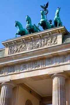 Brandenburg Gate in Berlin Stock Photos