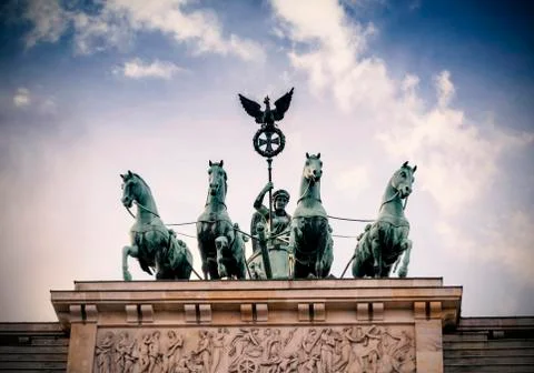 Brandenburg Gate in Berlin Stock Photos