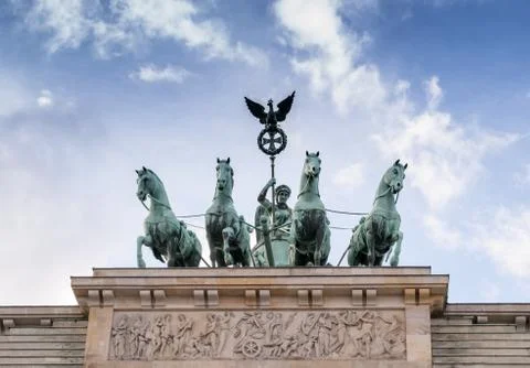 Brandenburg Gate in Berlin Stock Photos