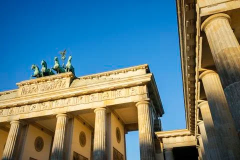 Brandenburg Gate in Berlin Stock Photos