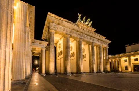 Brandenburg Gate in Berlin Stock Photos