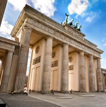 Brandenburg Gate in Berlin Stock Photos