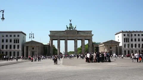 Brandenburg gate Stock Footage 10964294