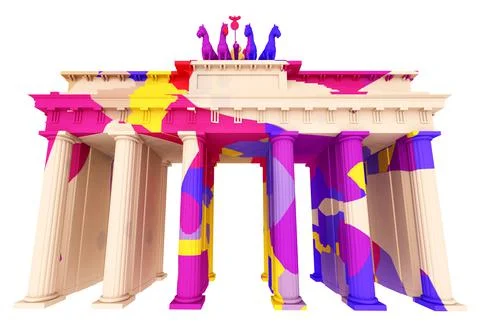 Brandenburg Gate Stock Illustration