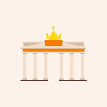 Brandenburg Gate. Stock Illustration