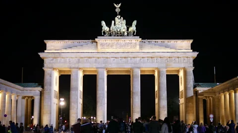 Brandenburg Gate at Night 動画素材 56612865