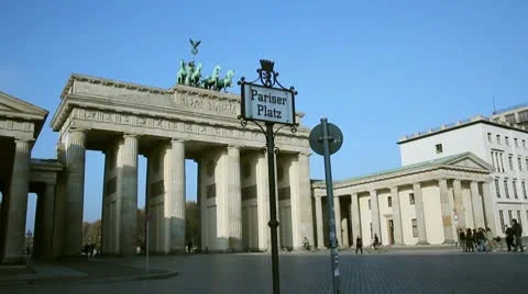 Brandenburg Gate Pariser Place Video stock 8931681