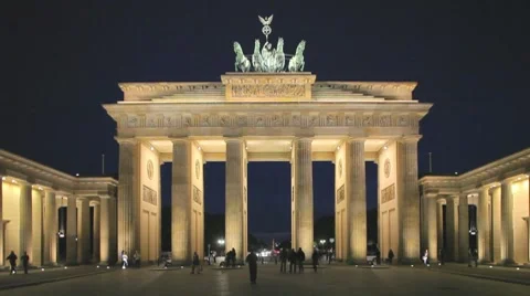 Brandenburg Gate Pariser Platz Berlin Germany Stock Footage 7906336